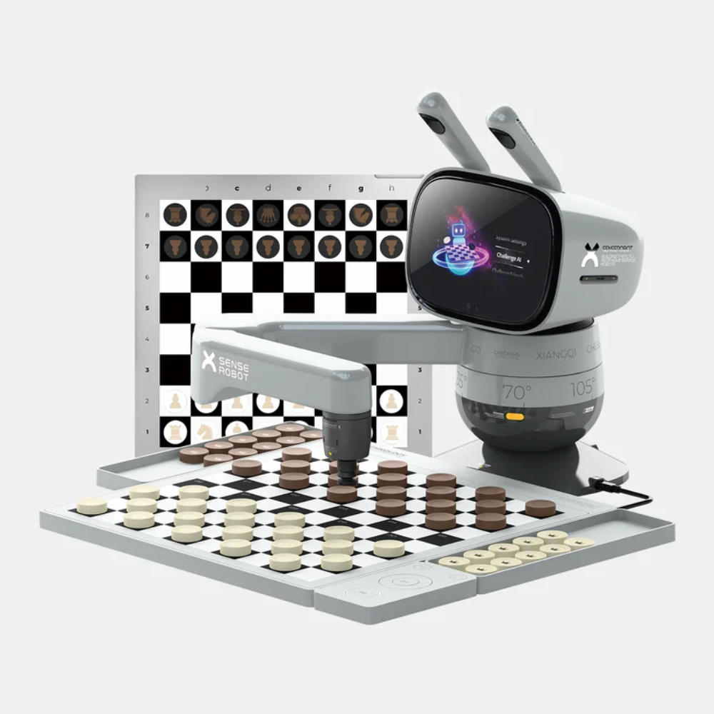 Умный робот для обучения игре в шахматы и шашки. SenseRobot Chess Lite